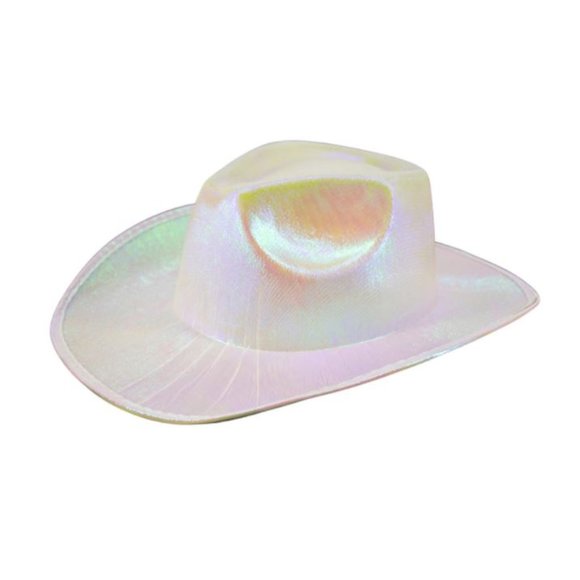 Womens White Genuine Western Style Cowboy Rave Festival Party Hat main image 4